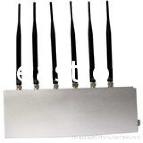 Gps / Wifi / 3g Cell Phone Signal Jammer / Blocker Est-808i With 6 Antennas